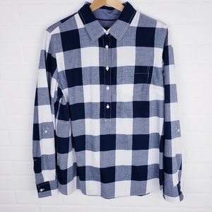 Tommy Hilfiger Blue Buffalo Check Plaid Shirt